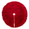 VICKERMAN PLUSH RED VELVET TREE SKIRT