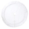 VICKERMAN PLUSH WHITE VELVET TREE SKIRT