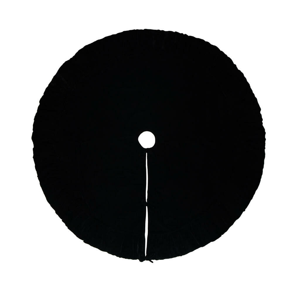 VICKERMAN PLUSH BLACK VELVET TREE SKIRT