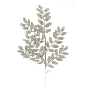 22″ PLATINUM GLITTER HONEY LOCUST SPRAY