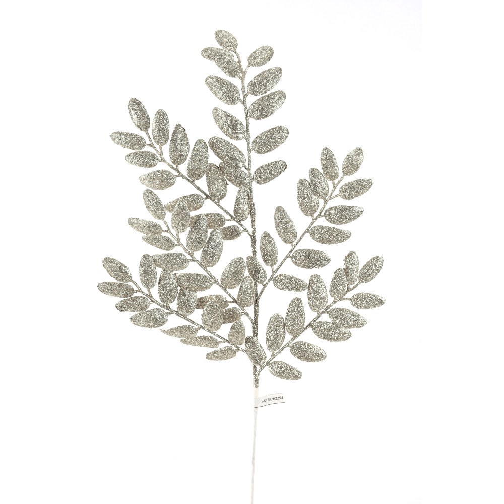22″ PLATINUM GLITTER HONEY LOCUST SPRAY