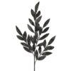 30" BLACK GLITTER LAUREL LEAF SPRAY