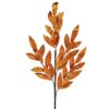 30" ORANGE GLITTER LAUREL LEAF SPRAY