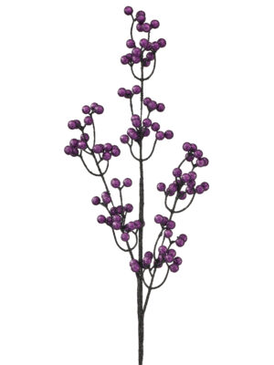 29" PURPLE GLITTER BALL SPRAY