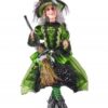 32" GREEN/ BLACK SITTING HALLOWEEN WITCH