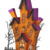 17.5" LED/ BATTERY/ TIMER CARDBOARD HAUNTED HOUSE