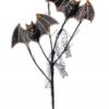 24" BLACK/ SILVER JEWELED GLITTER BAT SPRAY