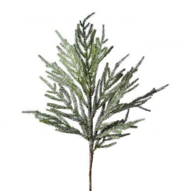 30" ICED NORFOLK PINE SPRAY