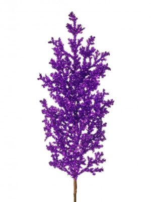 29" PURPLE GLITTER TINSEL SPRAY