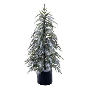 FROSTED NORFOLK PINE POTTED TREE - UNLIT