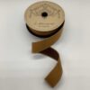 1.5"x10Y GOLD DUPION/ VELVET BACKED WIRED RIBBON
