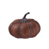 6" RESIN/ RAFFIA HARVEST PUMPKIN